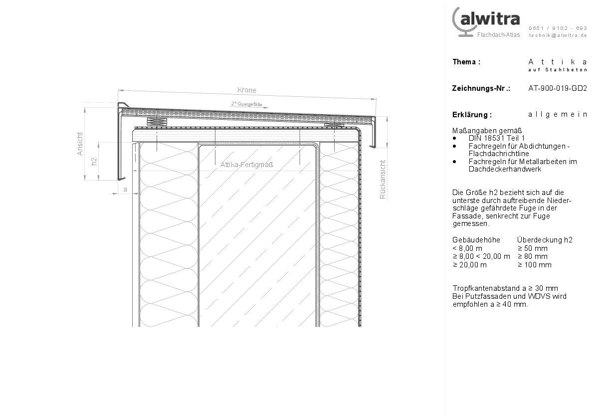 Attika auf Stahlbeton-allgemein.AT-900-019-GD2