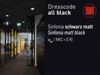 All Black – neuer Dresscode für OWA-Deckensysteme