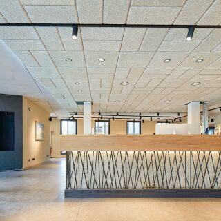 Natur & Akustik Designdecken nOWAcoustic