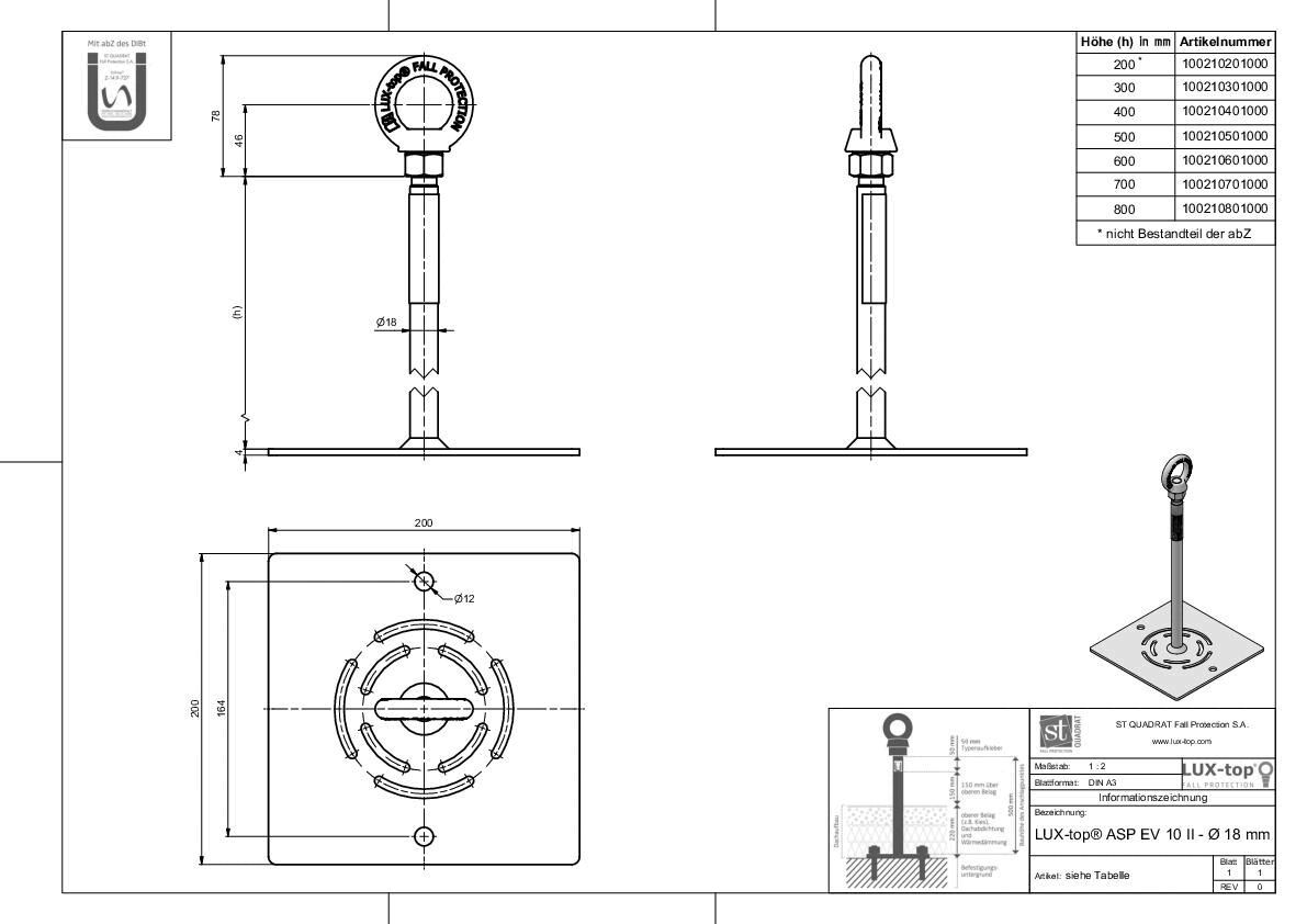 LUX-top ASP EV 10 II  EV 10 III