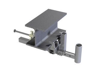 LUX-top T-Trägerzwinge Halter für Randsicherungen von Hallendächern