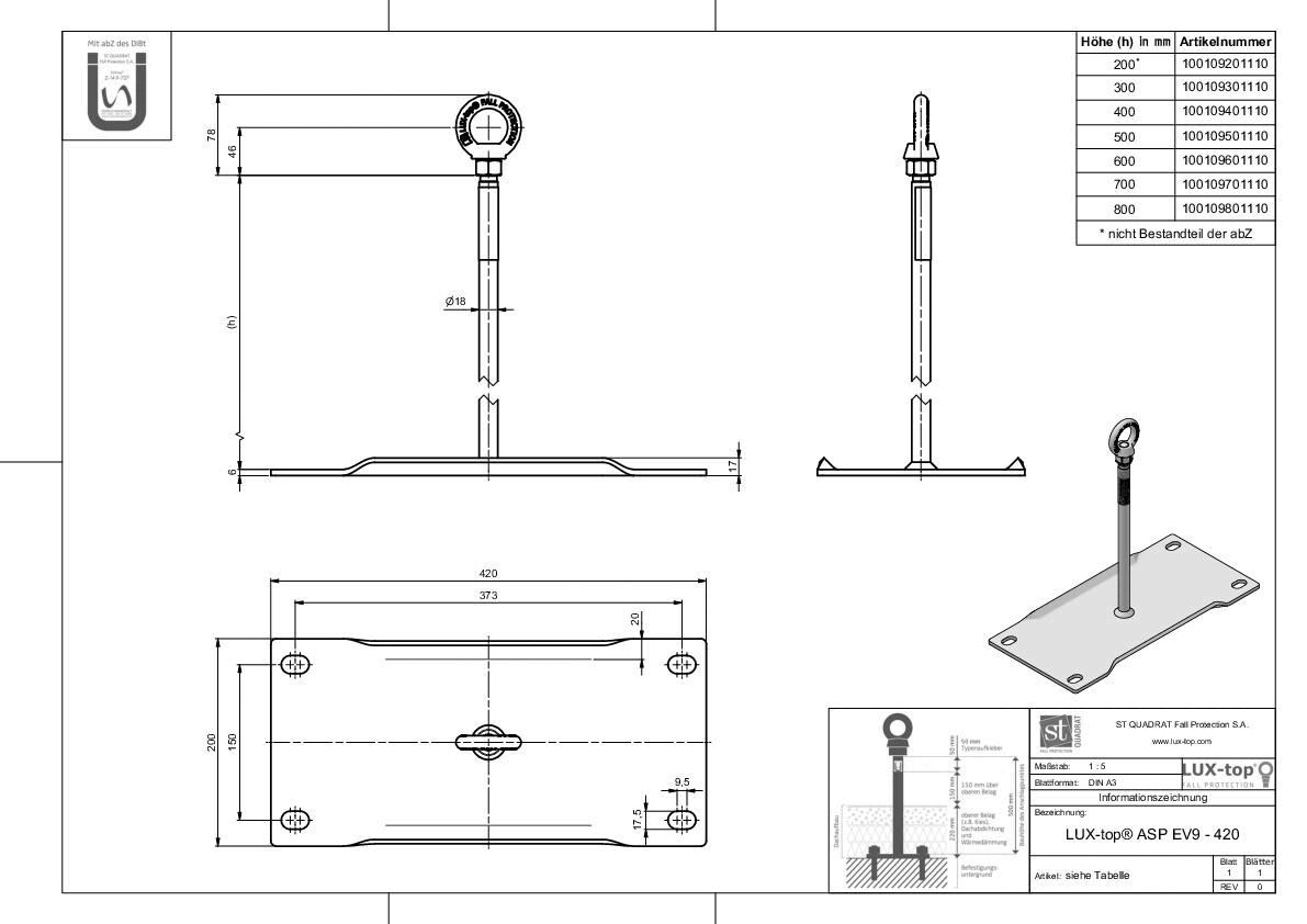 LUX-top ASP EV 9  EV 9 II  EV 9 III