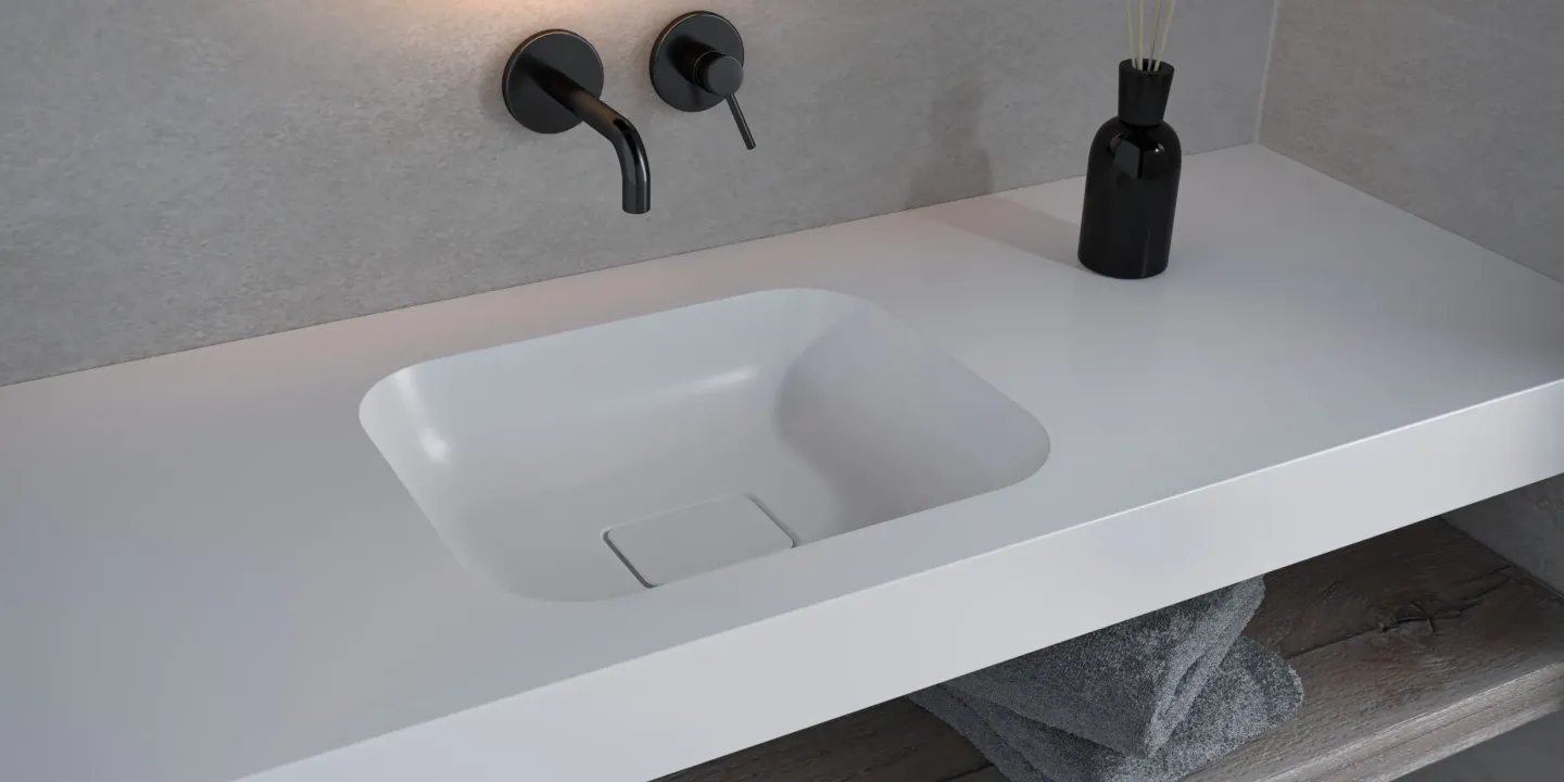 Individuelle Waschbecken und Waschtische aus Mineralwerkstoff Individuelle Waschbecken und Waschtische aus Mineralwerkstoff