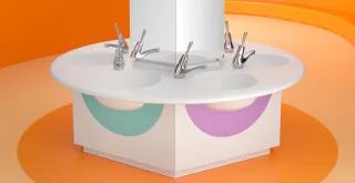 Individuelle Waschbecken und Waschtische aus Mineralwerkstoff Individuelle Waschbecken und Waschtische aus Mineralwerkstoff