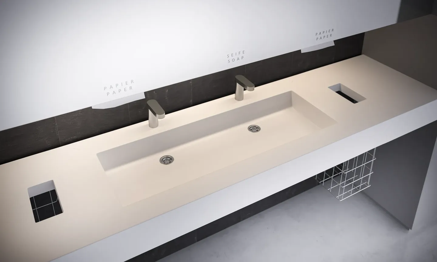 Individuelle Waschbecken und Waschtische aus Mineralwerkstoff Individuelle Waschbecken und Waschtische aus Mineralwerkstoff