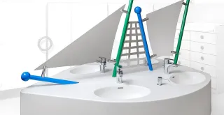 Individuelle Waschbecken und Waschtische aus Mineralwerkstoff Individuelle Waschbecken und Waschtische aus Mineralwerkstoff