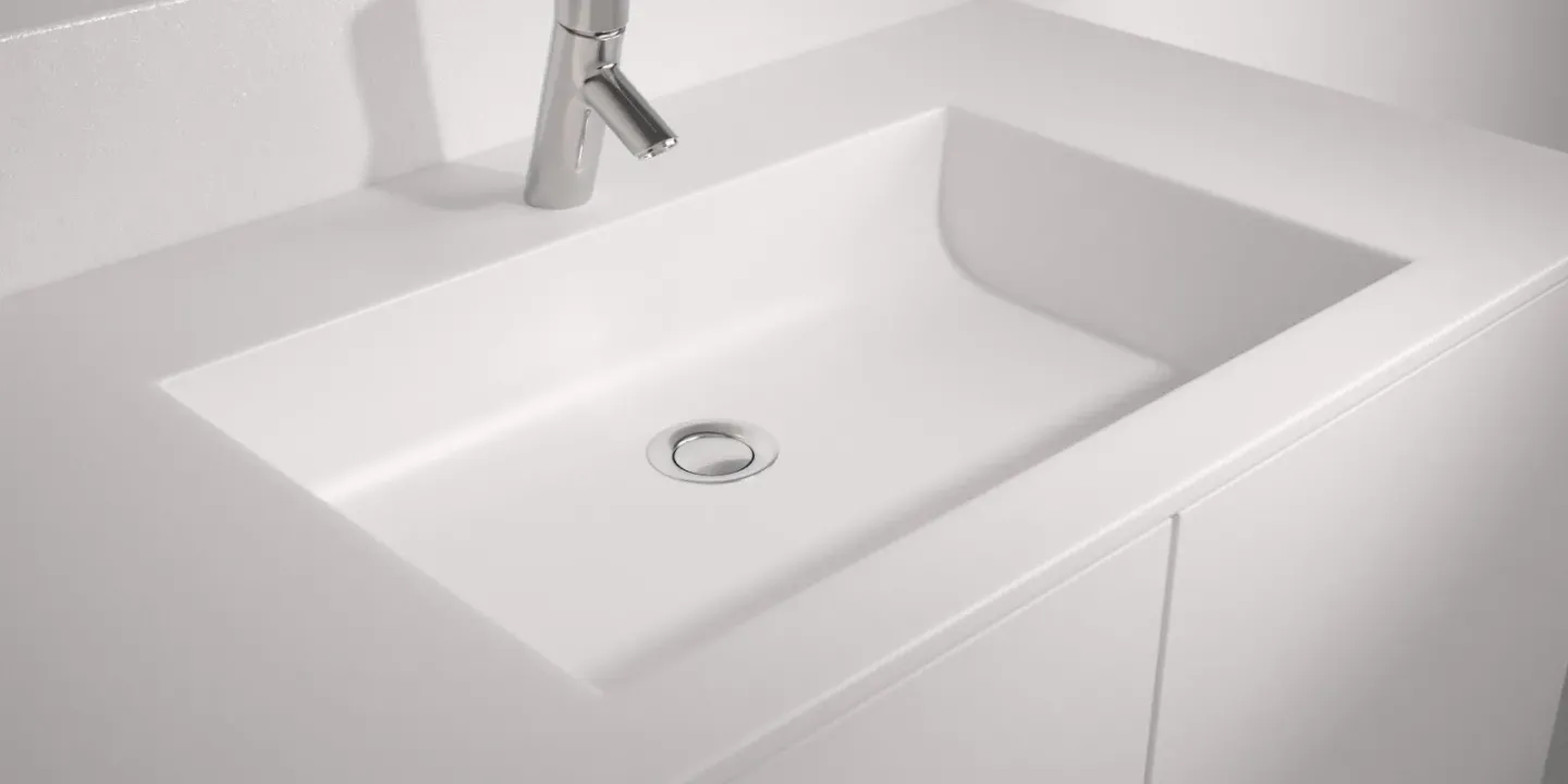 Individuelle Waschbecken und Waschtische aus Mineralwerkstoff Individuelle Waschbecken und Waschtische aus Mineralwerkstoff