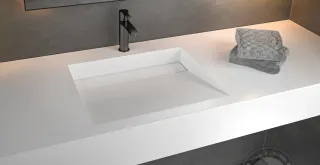 Individuelle Waschbecken und Waschtische aus Mineralwerkstoff Individuelle Waschbecken und Waschtische aus Mineralwerkstoff