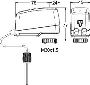 IMI TA Digitaler Stellantrieb TA-Slider160 IMI Hydronic Engineering Deutschland - IMI TA Digitaler Stellantrieb TA-Slider160