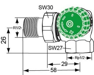 IMI HEIMEIER Thermostat-Ventilunterteil Eclipse IMI Hydronic Engineering Deutschland - IMI HEIMEIER Thermostat-Ventilunterteil Eclipse