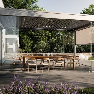 Terrassenüberdachungen - Lamellendächer, Pergolen und Pergolamarkisen