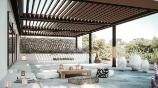 Terrassenüberdachungen - Lamellendächer, Pergolen und Pergolamarkisen Terrassenüberdachungen - Lamellendächer, Pergolen und Pergolamarkisen