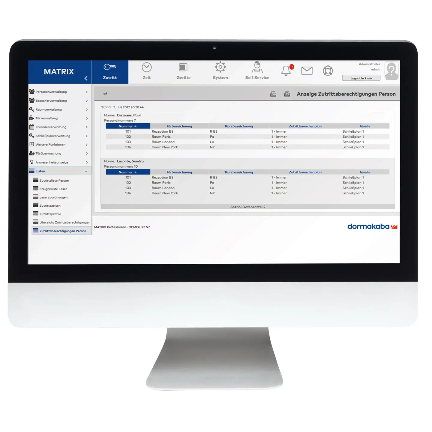 Zutrittskontrolle und Zeiterfassung Zutrittskontrolle und Zeiterfassung