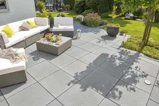 Terrassenplatten aus Beton von KANN Terrassenplatten aus Beton von KANN