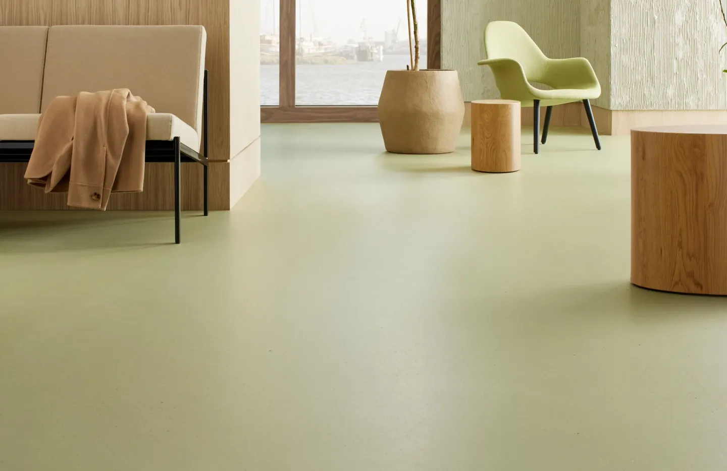 Linoleum Bodenbelag als Bahnenware, Fliesen oder Planken Linoleum Bodenbelag als Bahnenware, Fliesen oder Planken