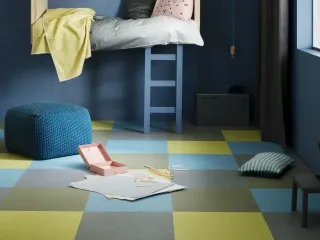 Linoleum Bodenbelag als Bahnenware, Fliesen oder Planken Linoleum Bodenbelag als Bahnenware, Fliesen oder Planken