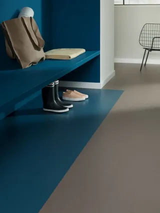 Linoleum Bodenbelag als Bahnenware, Fliesen oder Planken Linoleum Bodenbelag als Bahnenware, Fliesen oder Planken