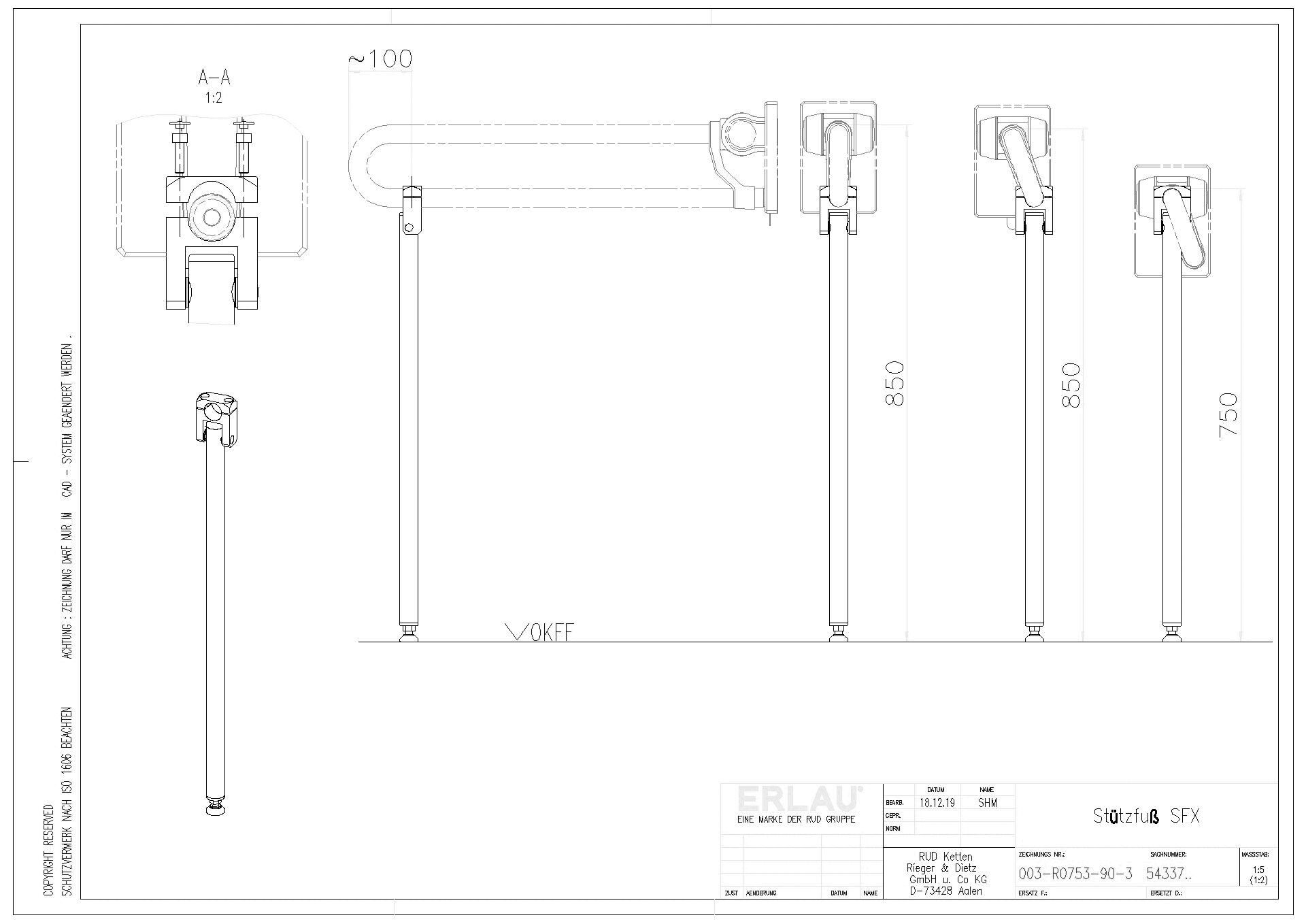 54337_Stuetzfuß SFX für Stützgriff XSK u. XSS