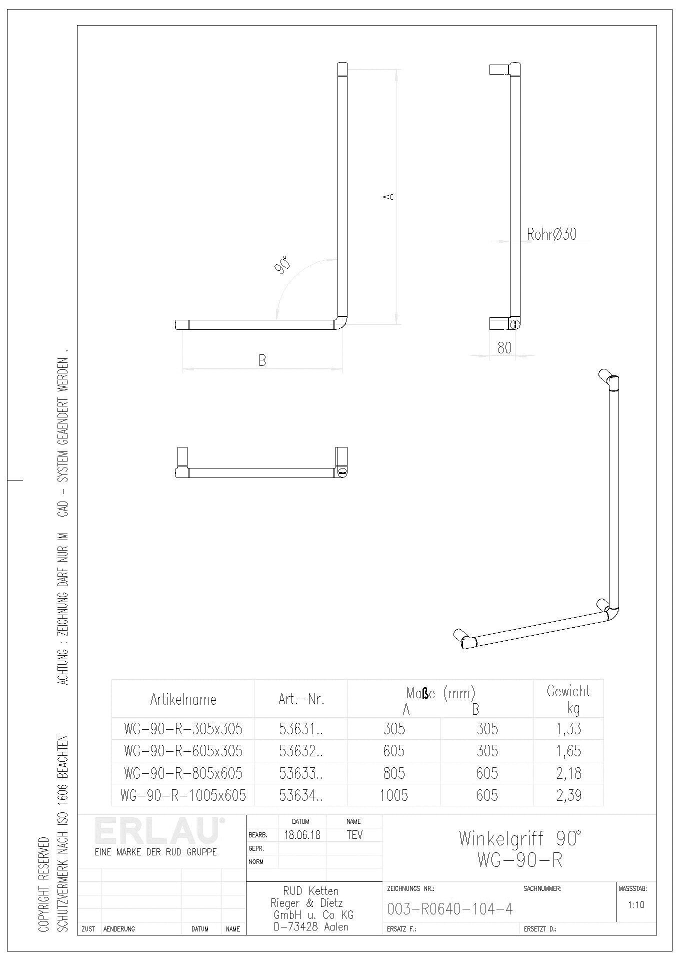 Erlau - 53631_Winkelgriff_WG-90-R