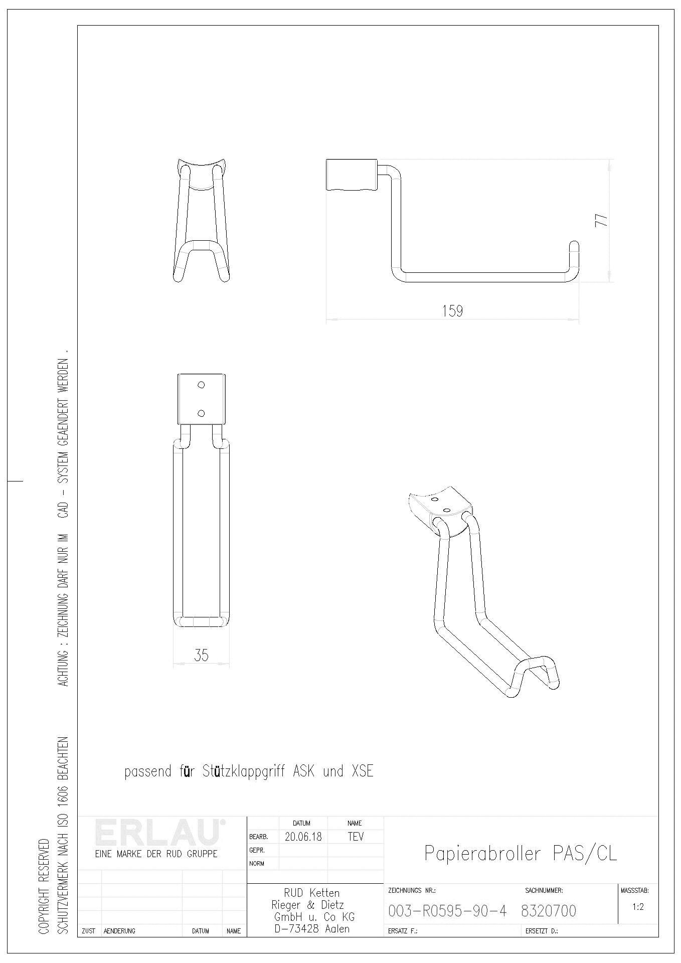 8320700_Papierabroller PASCL f. ASK u. XSE