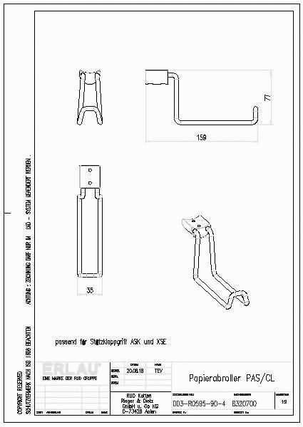 8320700_Papierabroller PASCL f. ASK u. XSE