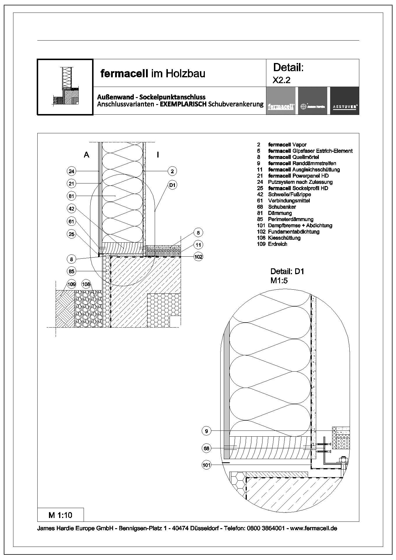 James Hardie Europe - X2.2 Sockelpunktanschluss