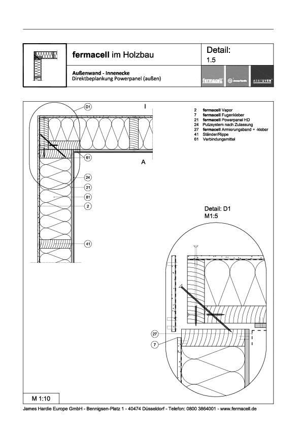 James Hardie Europe - 1.5 Innenecke