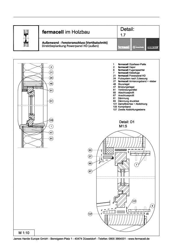 James Hardie Europe - 1.7 Fensteranschluss vertikal