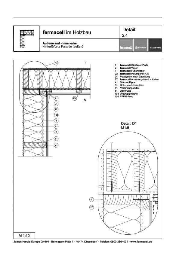 James Hardie Europe - 2.4 Innenecke