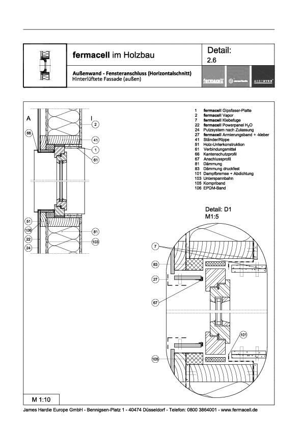 2.6 Fensteranschluss horizontal