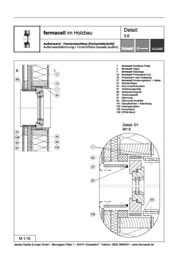 James Hardie Europe - 3.6 Fensteranschluss horizontal