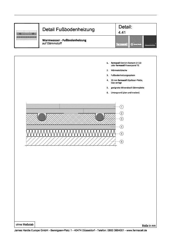 James Hardie Europe - 4.41_Warmwasser_Fußbodenheizung_auf_Daemmstoff