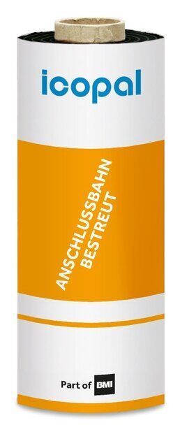 Icopal Anschlussbahn bestreut